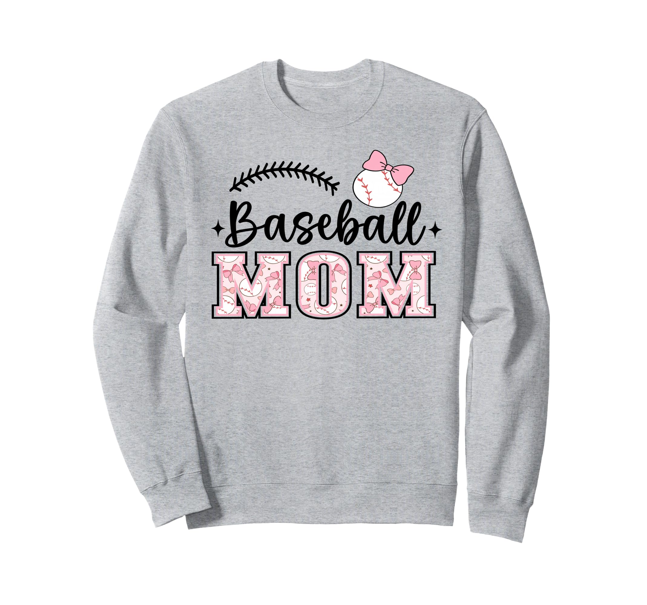 Baseball Mom Sport Coquette Sweatshirt - Streetwear Style for Adults - T-Shirt, Sweatshirt, Hoodie