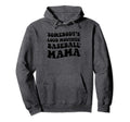 Somebodys Loud Mouthed Baseball Mama Hoodie - Minimalist Print Men Women - T-Shirt, Sweatshirt, Hoodie
