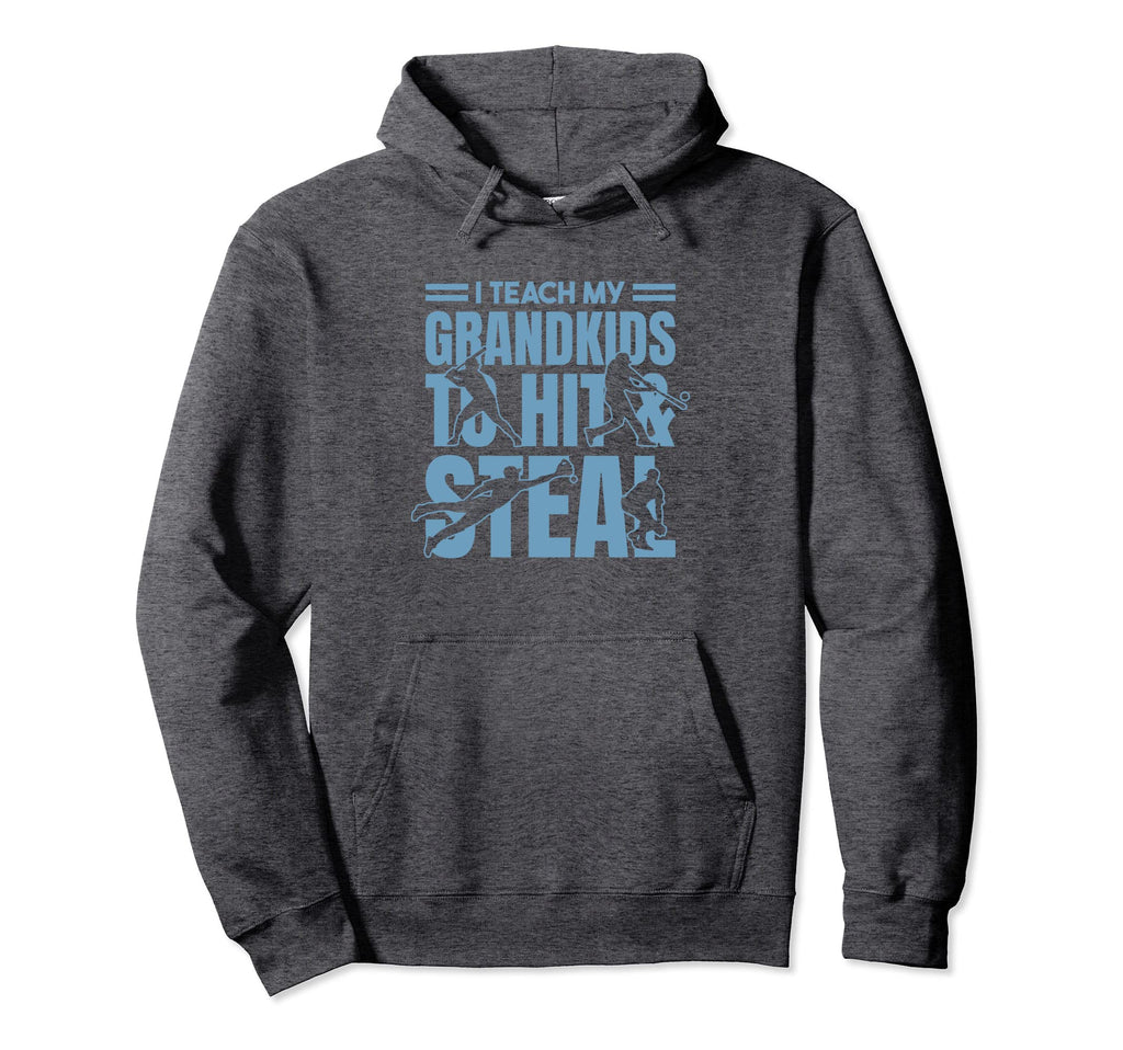 Baseball Grandpa I Teach My Grandkids To Hoodie - Unique Graphic Men Women - T-Shirt, Sweatshirt, Hoodie