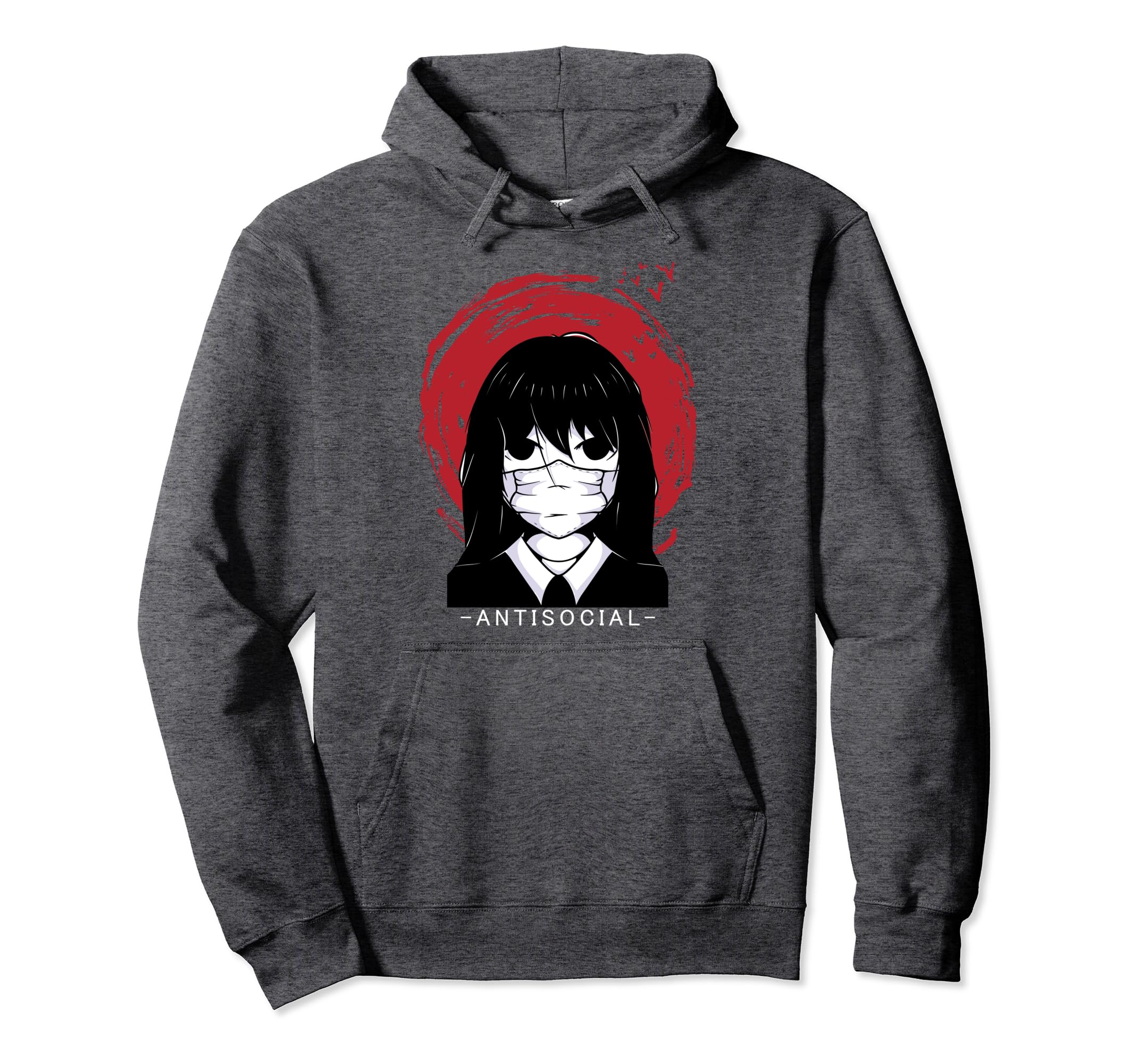 Antisocial Japanese Aesthetic Vaporwave Hoodie - Graphic Print Unisex - T-Shirt, Sweatshirt, Hoodie