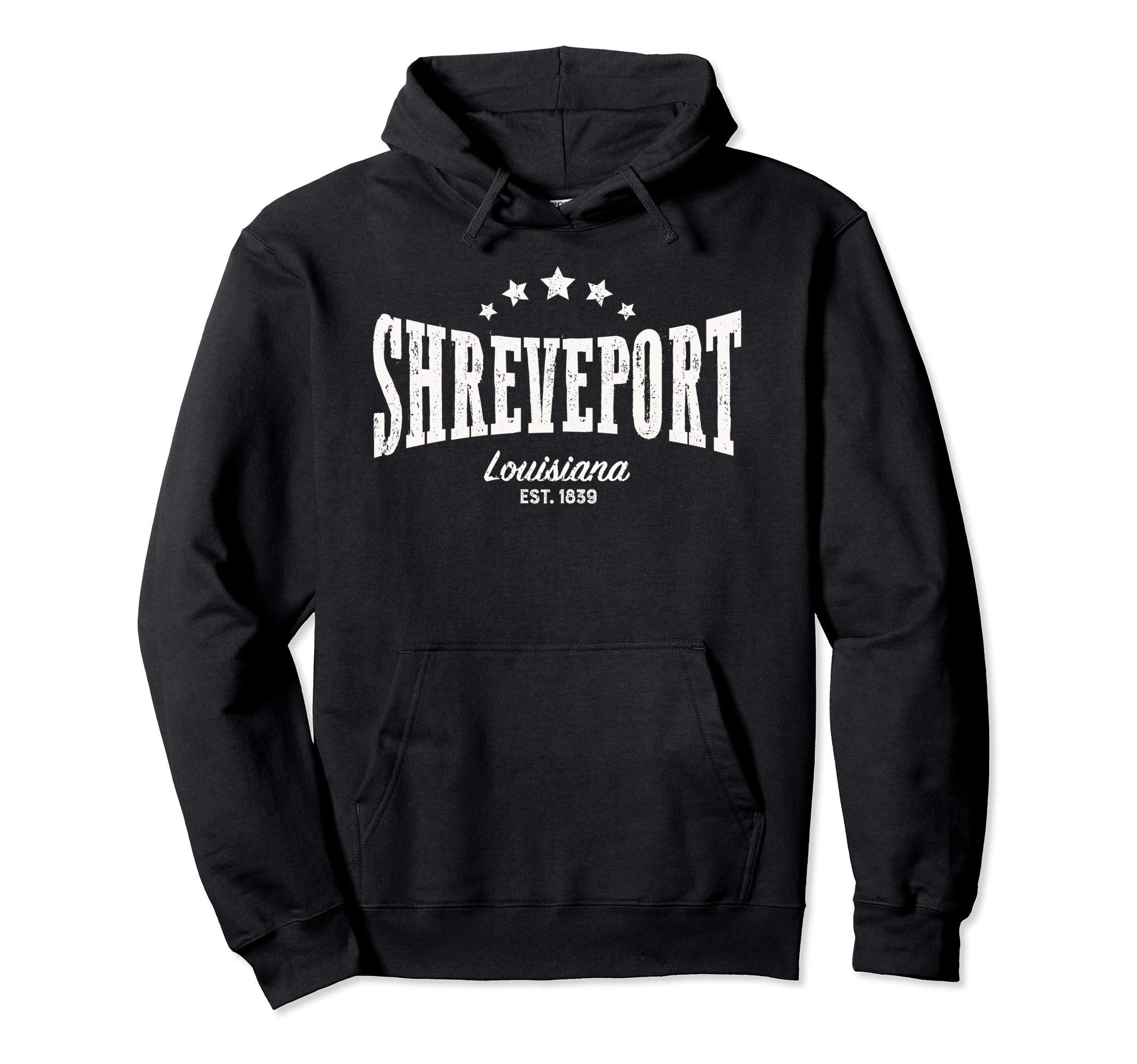 Shreveport La Distressed Home City Hoodie - Minimalist Print for Adults - T-Shirt, Sweatshirt, Hoodie