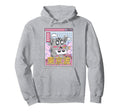 Happy Cat Eating Sushi Vaporwave Hoodie - Graphic Print for Adults - T-Shirt, Sweatshirt, Hoodie