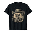 Hedgehog Cowboy Rodeo Cowgirl Western T-Shirt - Graphic Print Unisex - T-Shirt, Sweatshirt, Hoodie