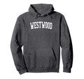 Westwood Mi Distressed White Varsity Hoodie - Unique Graphic Unisex - T-Shirt, Sweatshirt, Hoodie