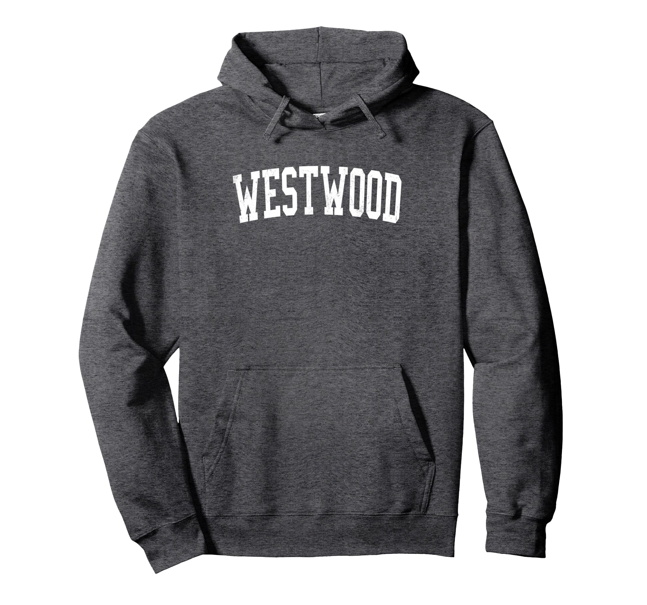 Westwood Mi Distressed White Varsity Hoodie - Unique Graphic Unisex - T-Shirt, Sweatshirt, Hoodie