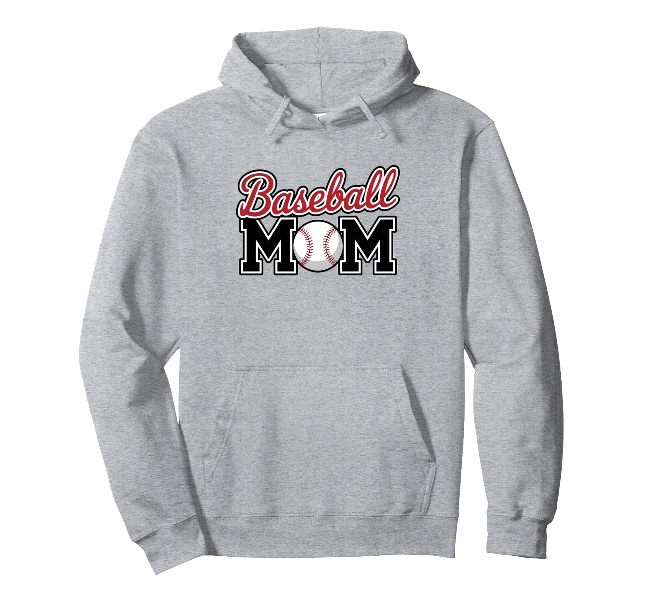 American Baseball Mom Mama Hoodie - Fun Novelty Design for Adults - T-Shirt, Sweatshirt, Hoodie
