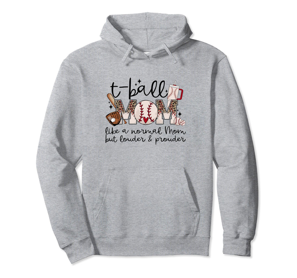 T Ball Mama Baseball Tball Mom Hoodie - Aesthetic Graphic Unisex - T-Shirt, Sweatshirt, Hoodie