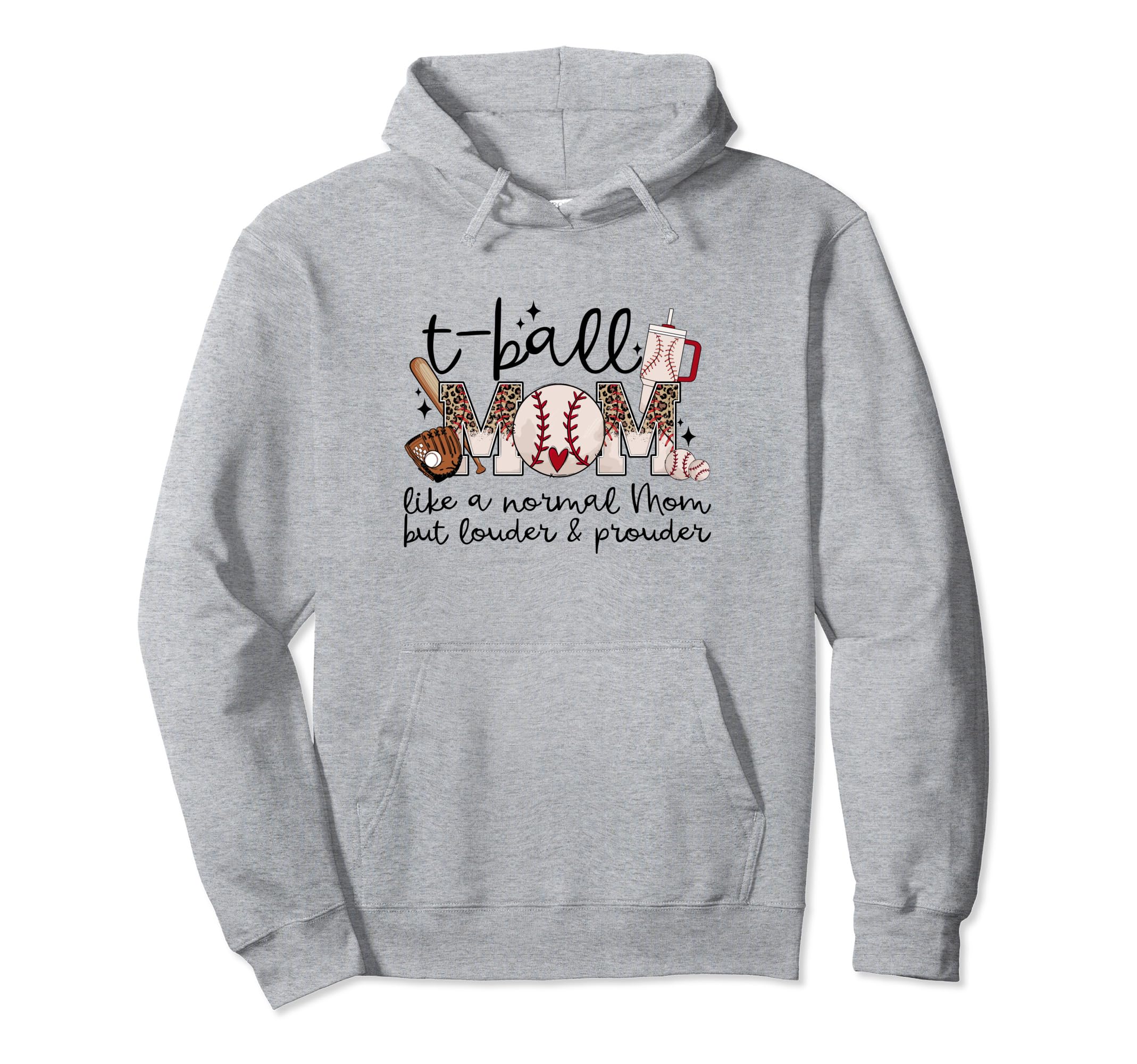 T Ball Mama Baseball Tball Mom Hoodie - Aesthetic Graphic Unisex - T-Shirt, Sweatshirt, Hoodie