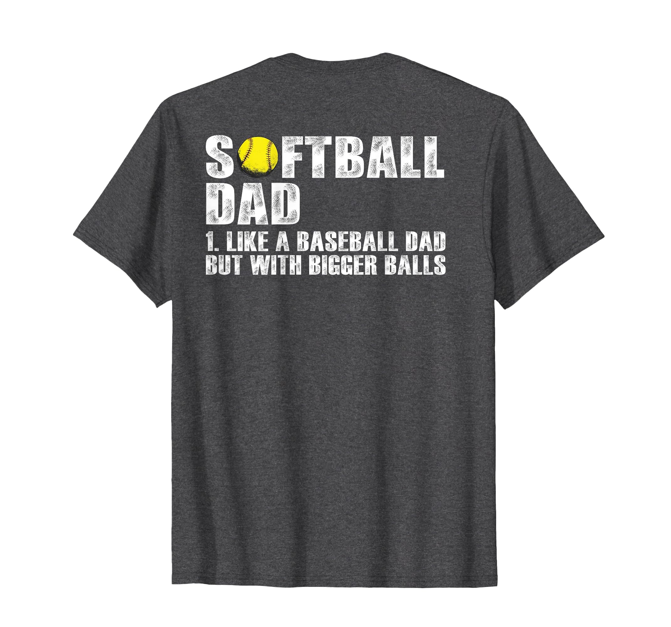 Back Softball Dad Like Baseball Dad T-Shirt - Aesthetic Graphic for Adults - T-Shirt, Sweatshirt, Hoodie