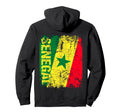 Senegal Flag Distressed Senegal Hoodie - Streetwear Style for Adults - T-Shirt, Sweatshirt, Hoodie