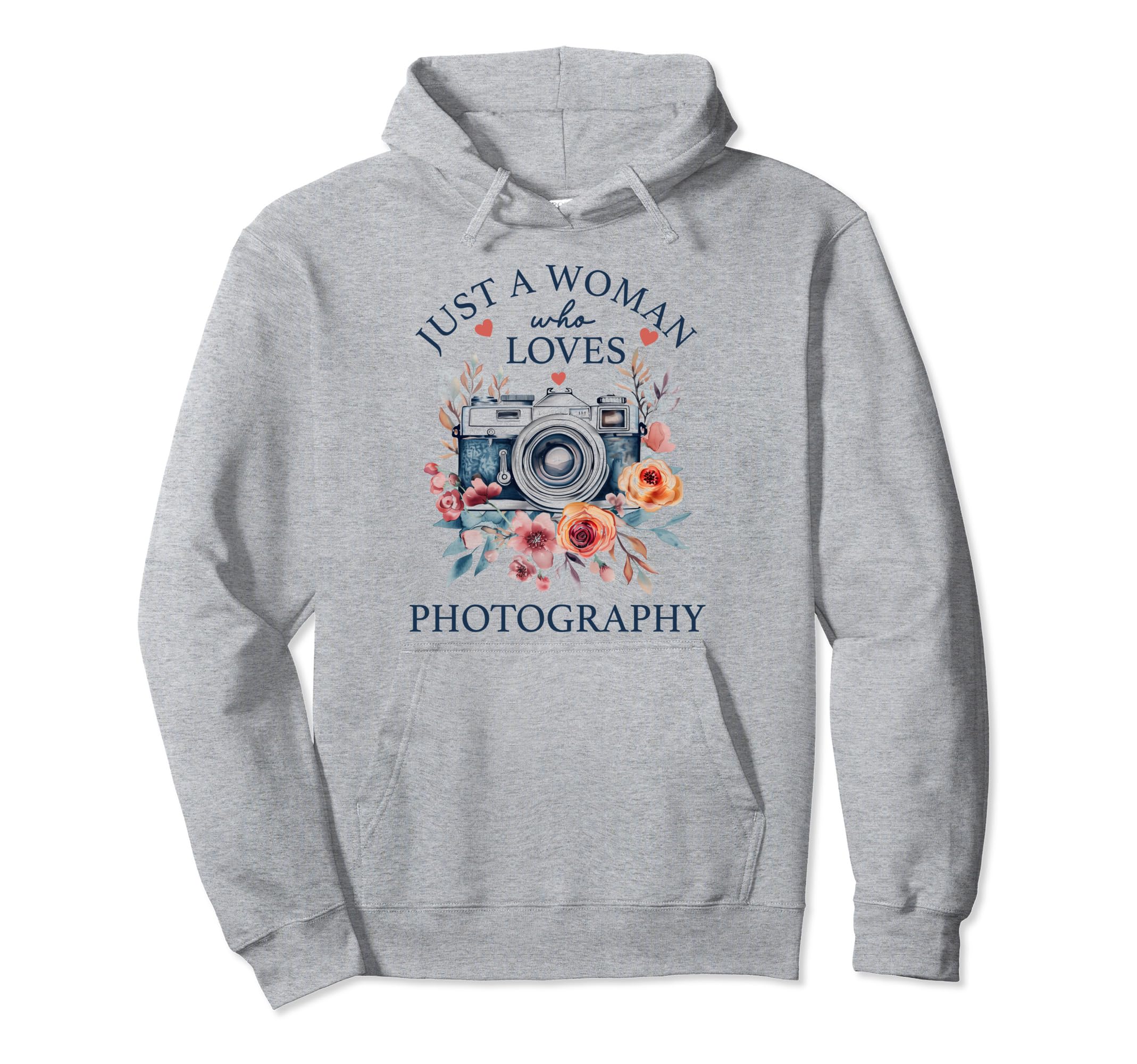 Photographer Camera Flowers Photography Hoodie - Trendy Graphic Unisex - T-Shirt, Sweatshirt, Hoodie