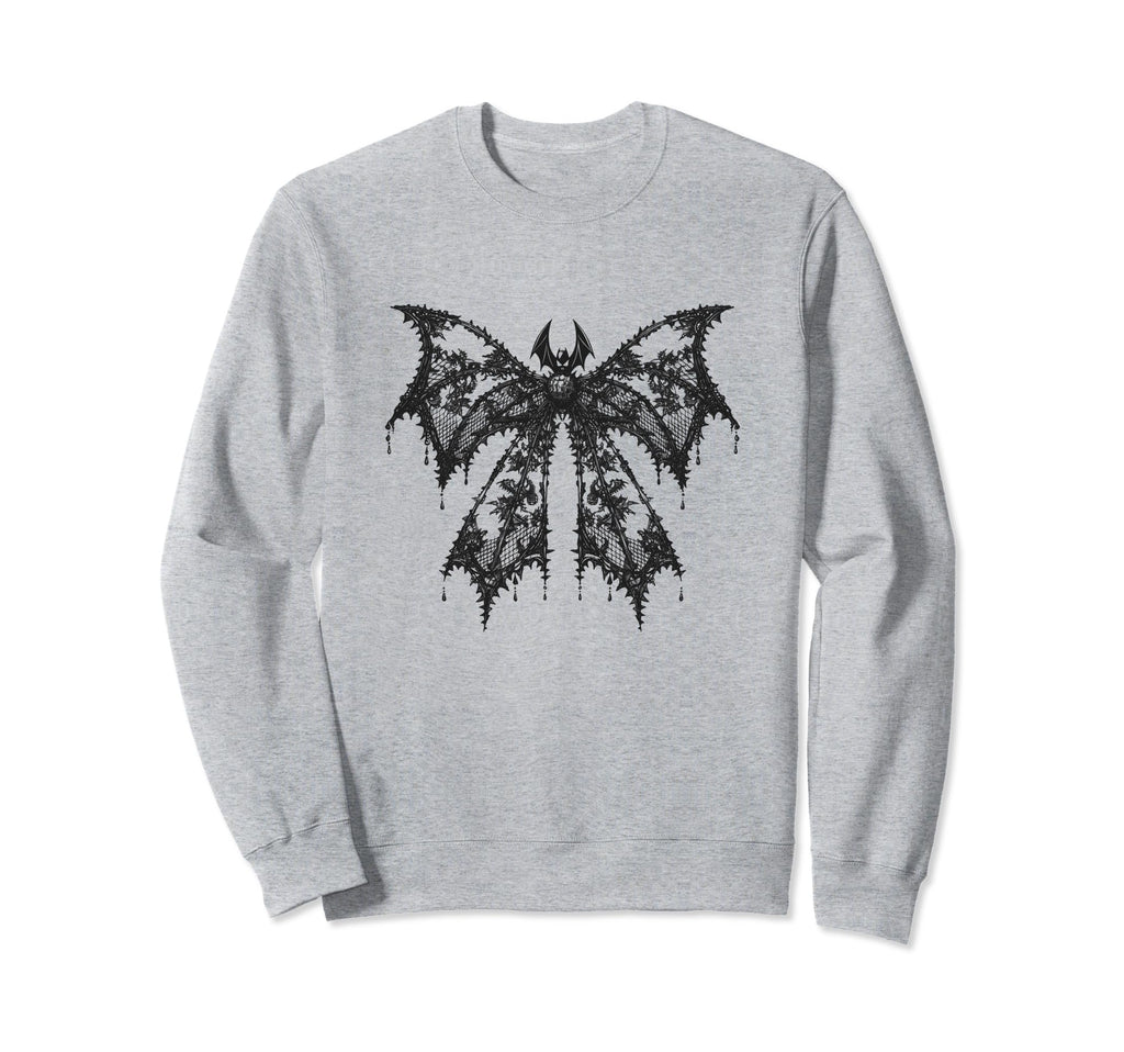 Bat Coquette Bow Halloween Bow Sweatshirt - Graphic Print for Adults - T-Shirt, Sweatshirt, Hoodie