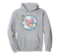 Axolotl Eating Ramen Japan Waves Anime Hoodie - Custom Art Print Men Women - T-Shirt, Sweatshirt, Hoodie