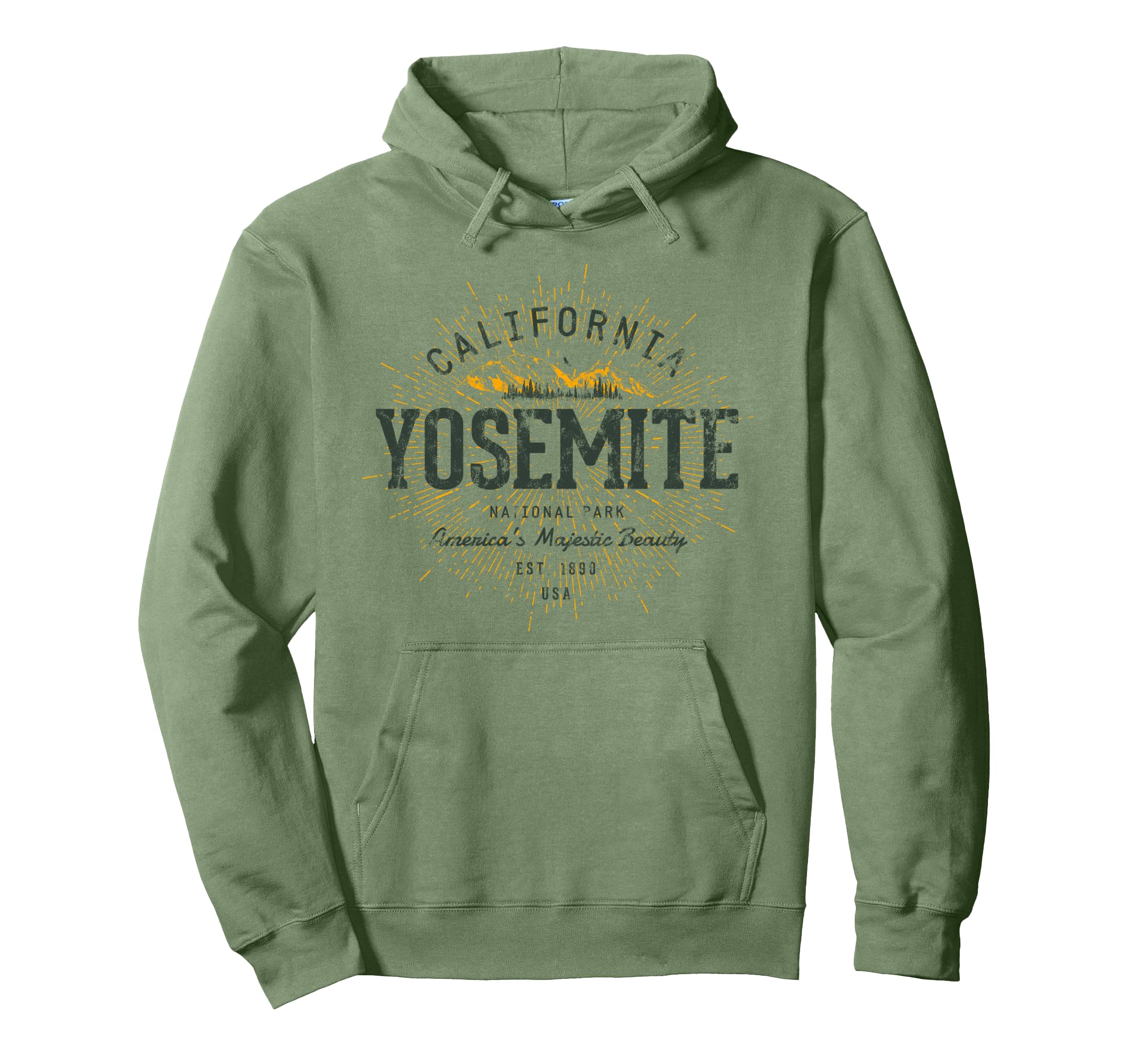 Yosemite National Park Hoodie - Aesthetic Graphic Men Women - T-Shirt, Sweatshirt, Hoodie