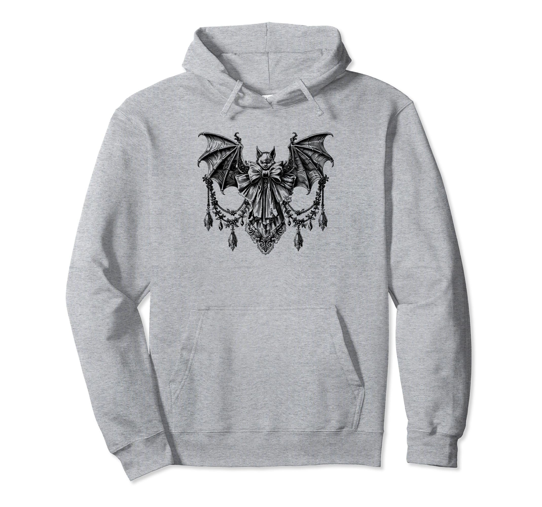 Bat Coquette Bow Halloween Bow Coquette Hoodie - Trendy Graphic Unisex - T-Shirt, Sweatshirt, Hoodie