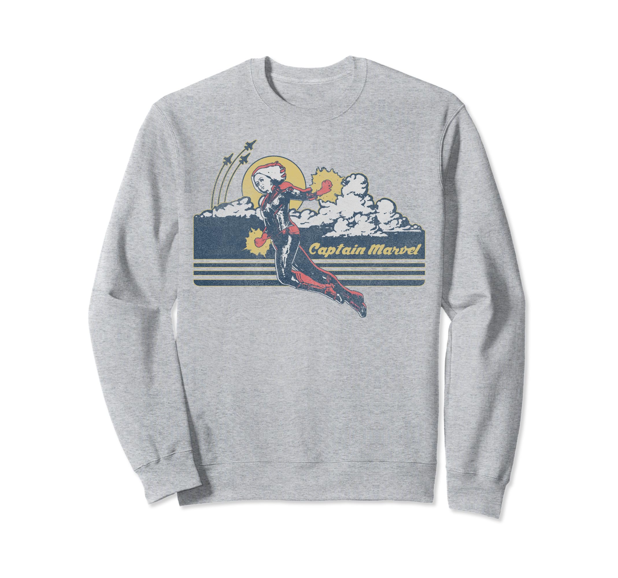 Captain Marvel Sunset Sweatshirt - Custom Art Print for Adults - T-Shirt, Sweatshirt, Hoodie