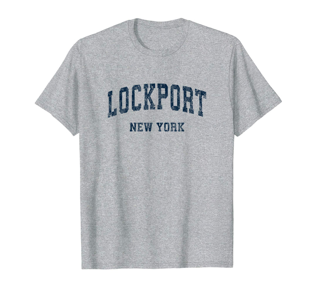 Lockport New York Ny Varsity Sports T-Shirt - Fun Novelty Design Unisex - T-Shirt, Sweatshirt, Hoodie