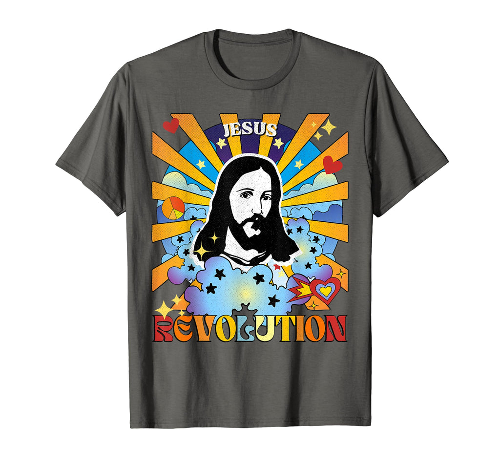Jesus Revolution Groovy Hippie 60S 70S T-Shirt - Fun Novelty Design Unisex - T-Shirt, Sweatshirt, Hoodie