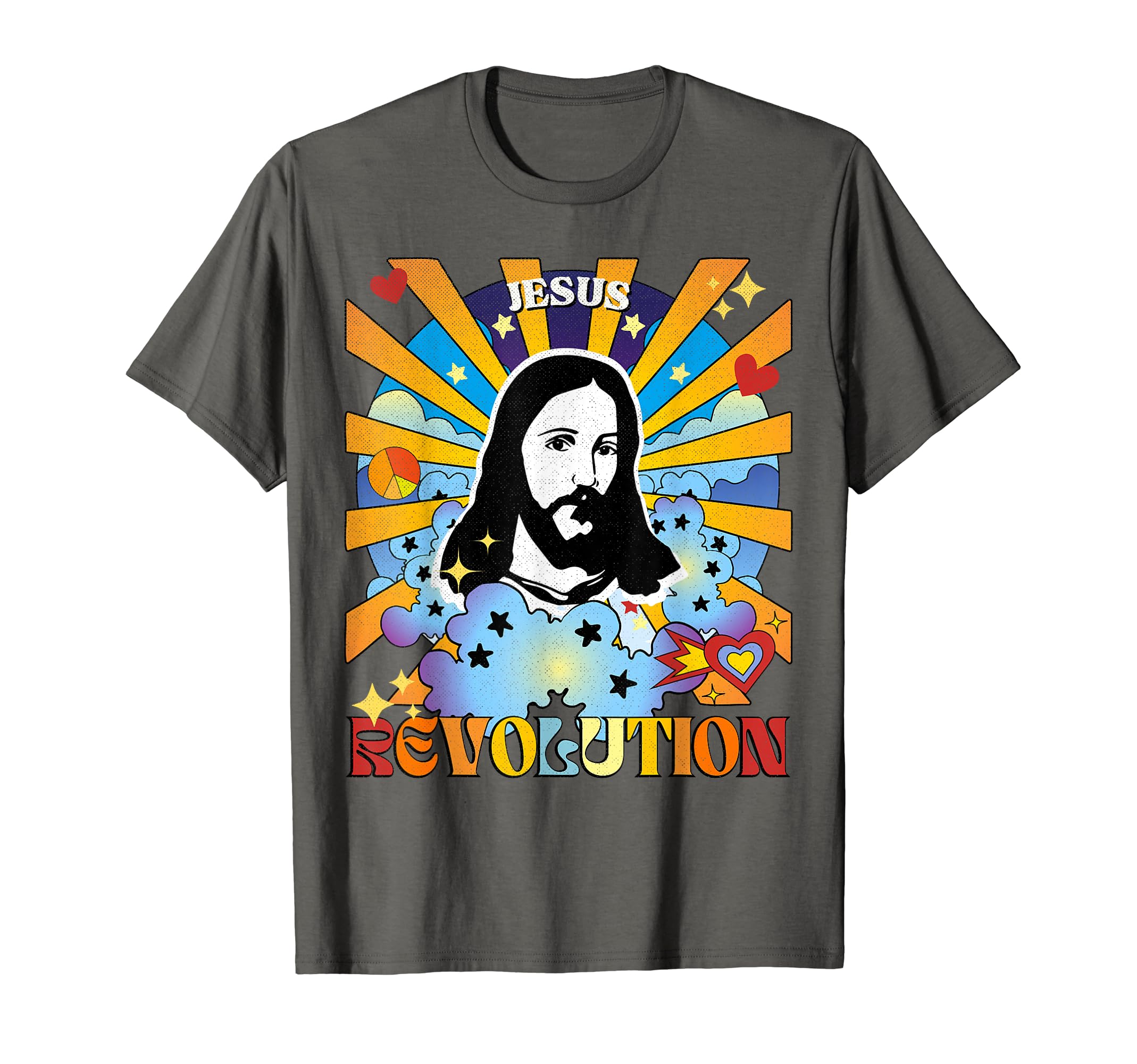 Jesus Revolution Groovy Hippie 60S 70S T-Shirt - Fun Novelty Design Unisex - T-Shirt, Sweatshirt, Hoodie