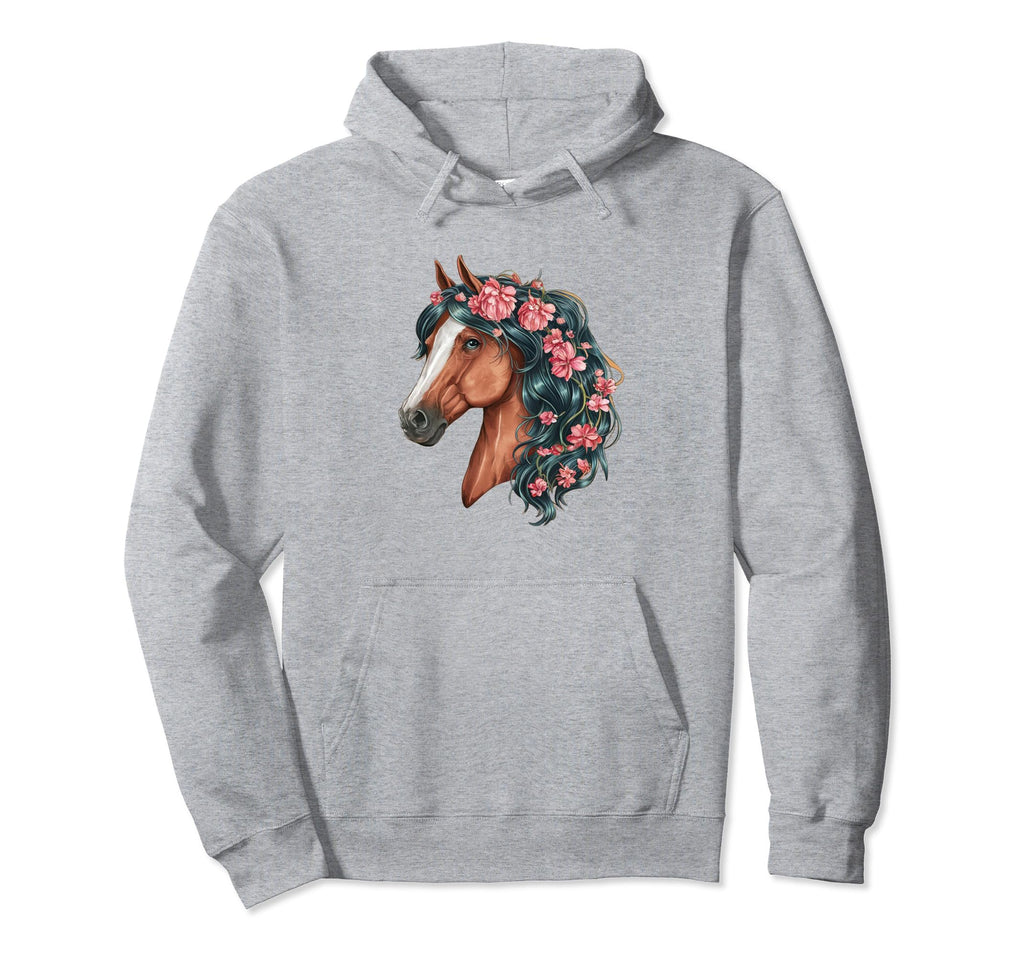 Coquette Horse Flowers Girlcore Y2K Hoodie - Fun Novelty Design Men Women - T-Shirt, Sweatshirt, Hoodie