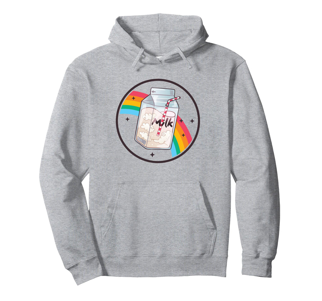 Milk Carton Rainbow Japan Otaku 80S Hoodie - Minimalist Print Unisex - T-Shirt, Sweatshirt, Hoodie
