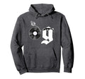 Old School Dad Og Hip Hop Head Vinyl Hoodie - Minimalist Print for Adults - T-Shirt, Sweatshirt, Hoodie