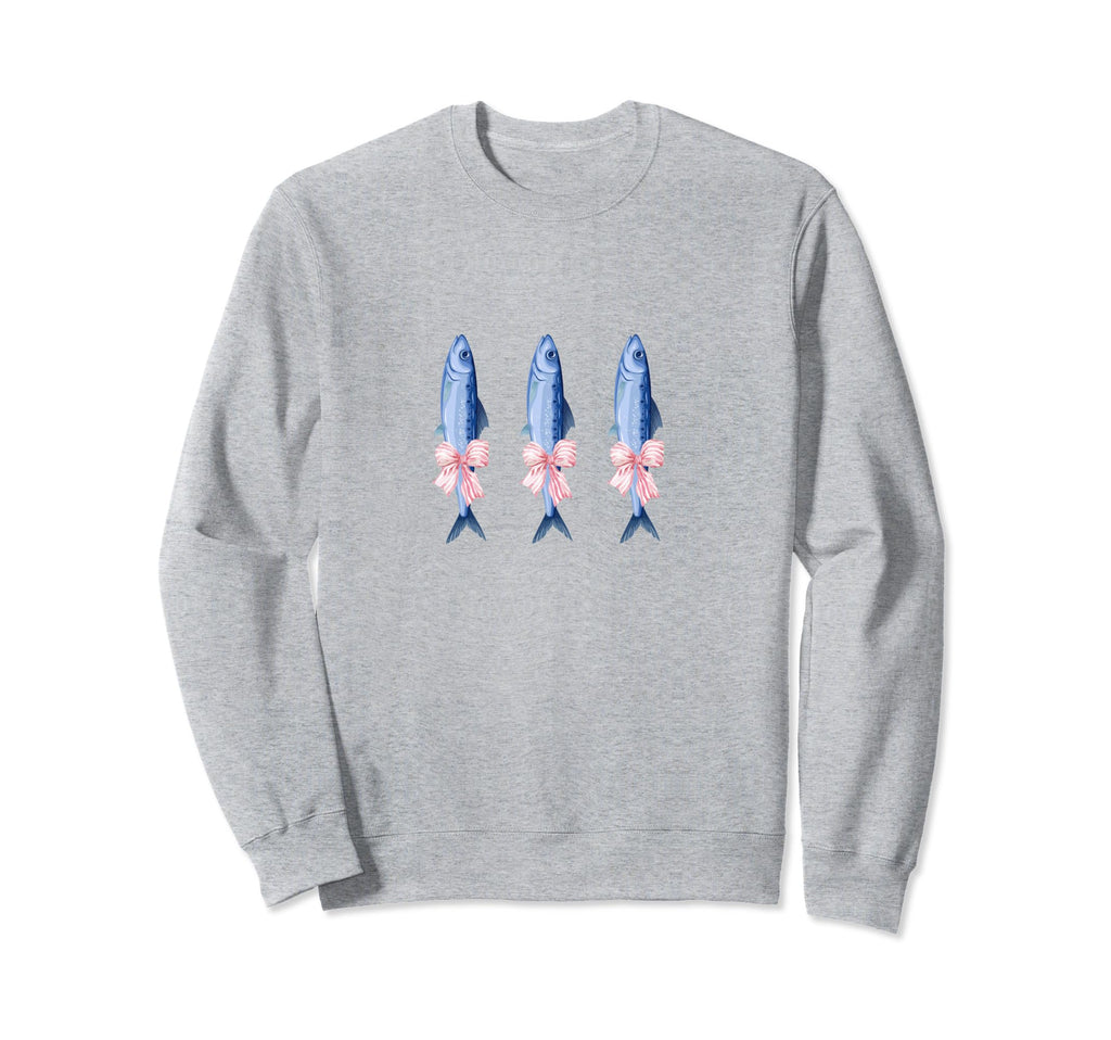 Tinned Fish Coquette Bows Tinned Sweatshirt - Custom Art Print for Adults - T-Shirt, Sweatshirt, Hoodie