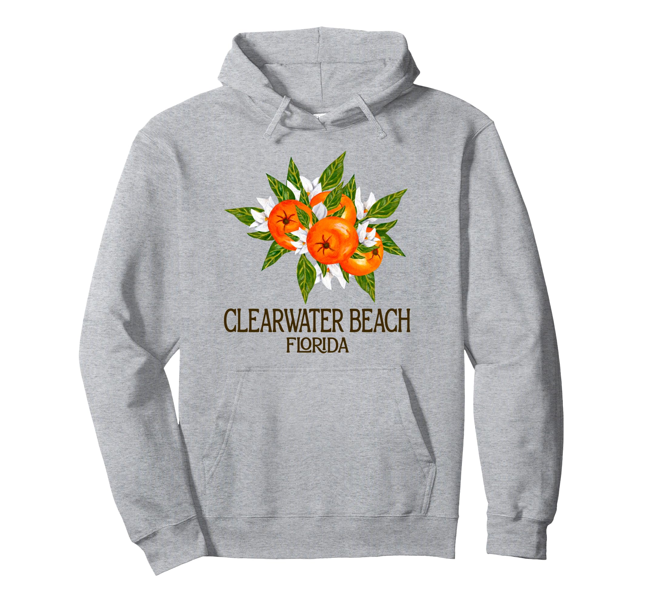 Clearwater Beach Florida Fl Oranges Hoodie - Novelty Apparel Unisex - T-Shirt, Sweatshirt, Hoodie