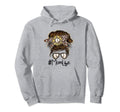 Mom Life Baseball Messy Bun Glasses Hoodie - Minimalist Print for Adults - T-Shirt, Sweatshirt, Hoodie
