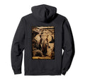 Elephant Animal Distressed Hoodie - Minimalist Print for Adults - T-Shirt, Sweatshirt, Hoodie