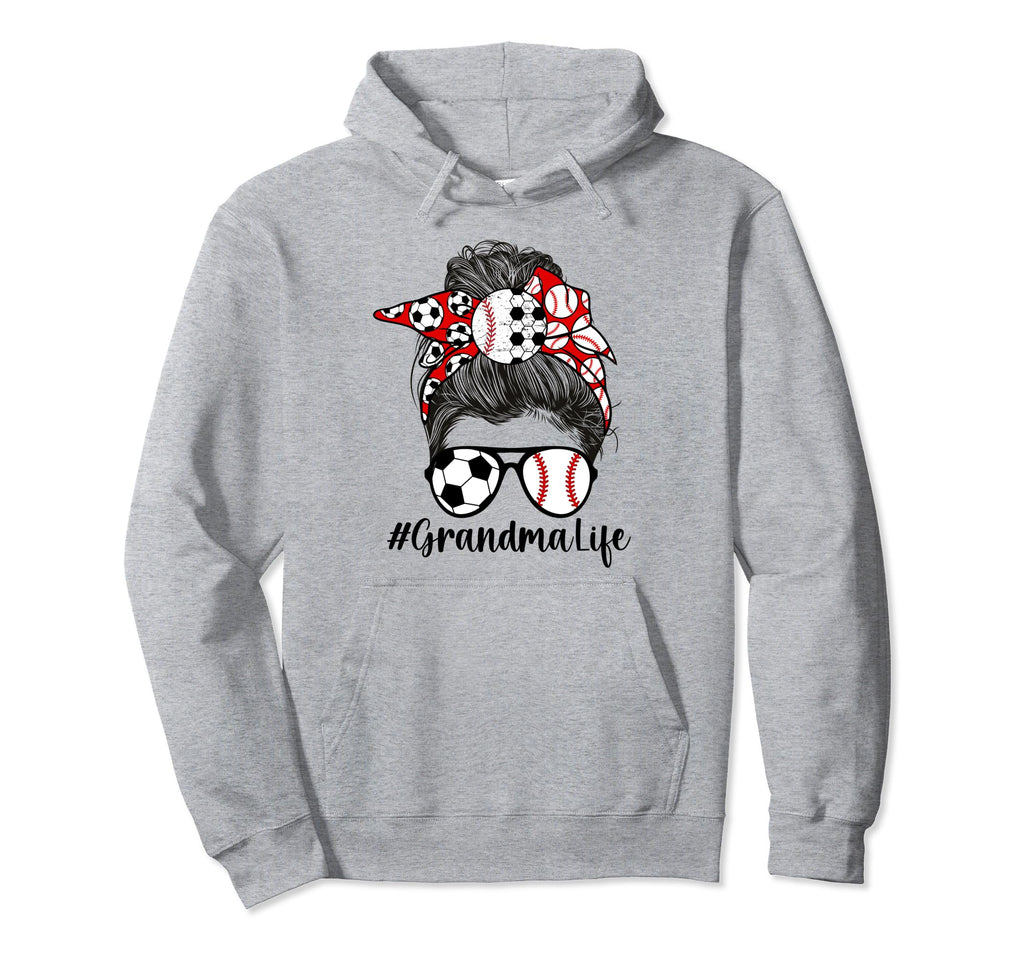 Soccer Baseball Grandma Life Baseball Hoodie - Minimalist Print Unisex - T-Shirt, Sweatshirt, Hoodie