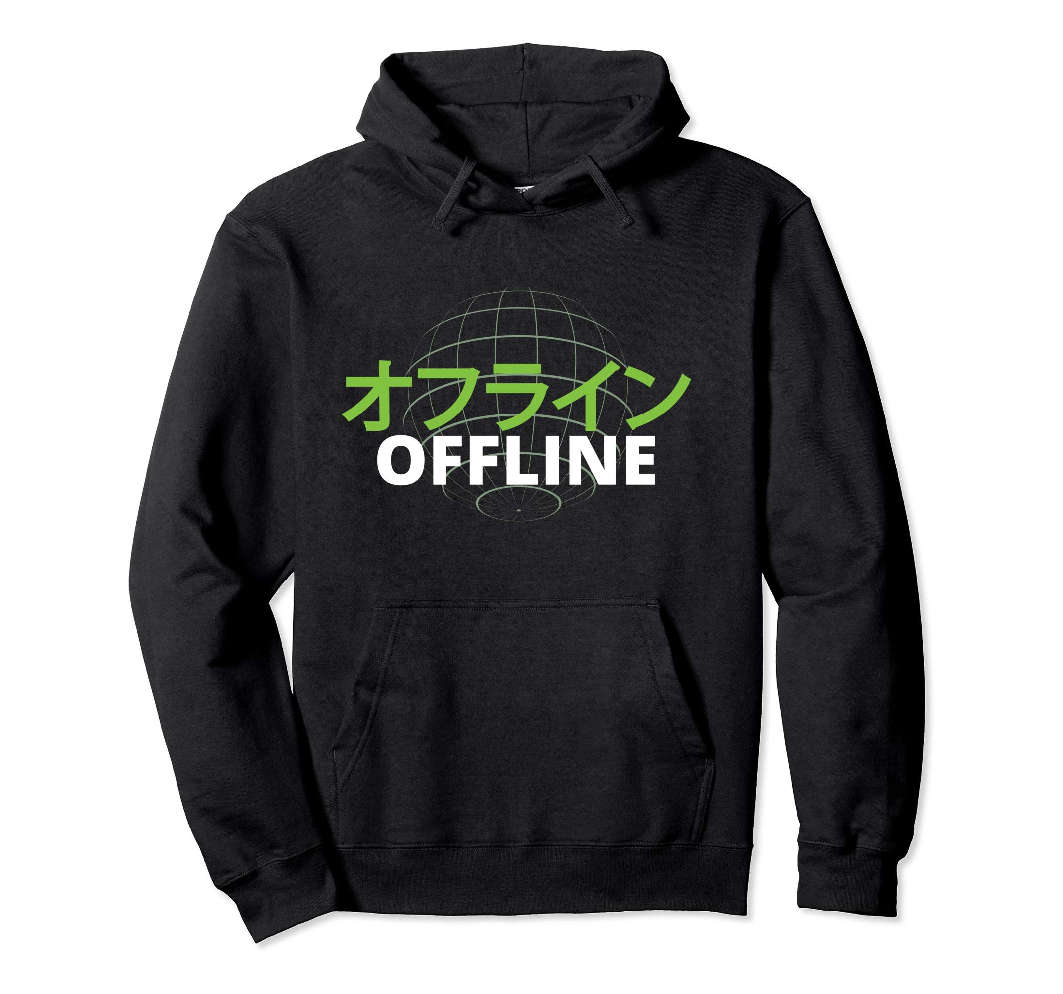 Japanese Katakana Offline Vaporwave Hoodie - Streetwear Style Men Women - T-Shirt, Sweatshirt, Hoodie