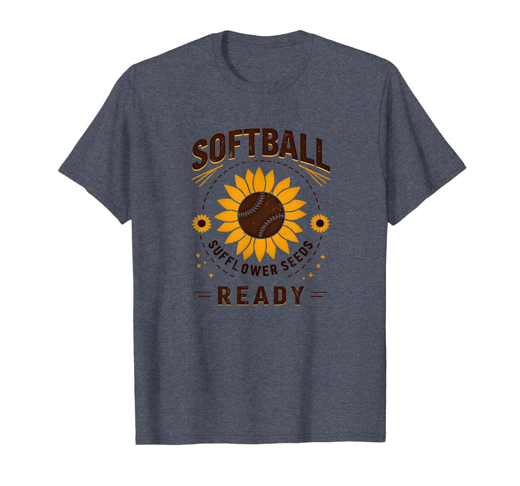 Softball Sunflower Seeds Ready T-Shirt - Custom Art Print Men Women - T-Shirt, Sweatshirt, Hoodie