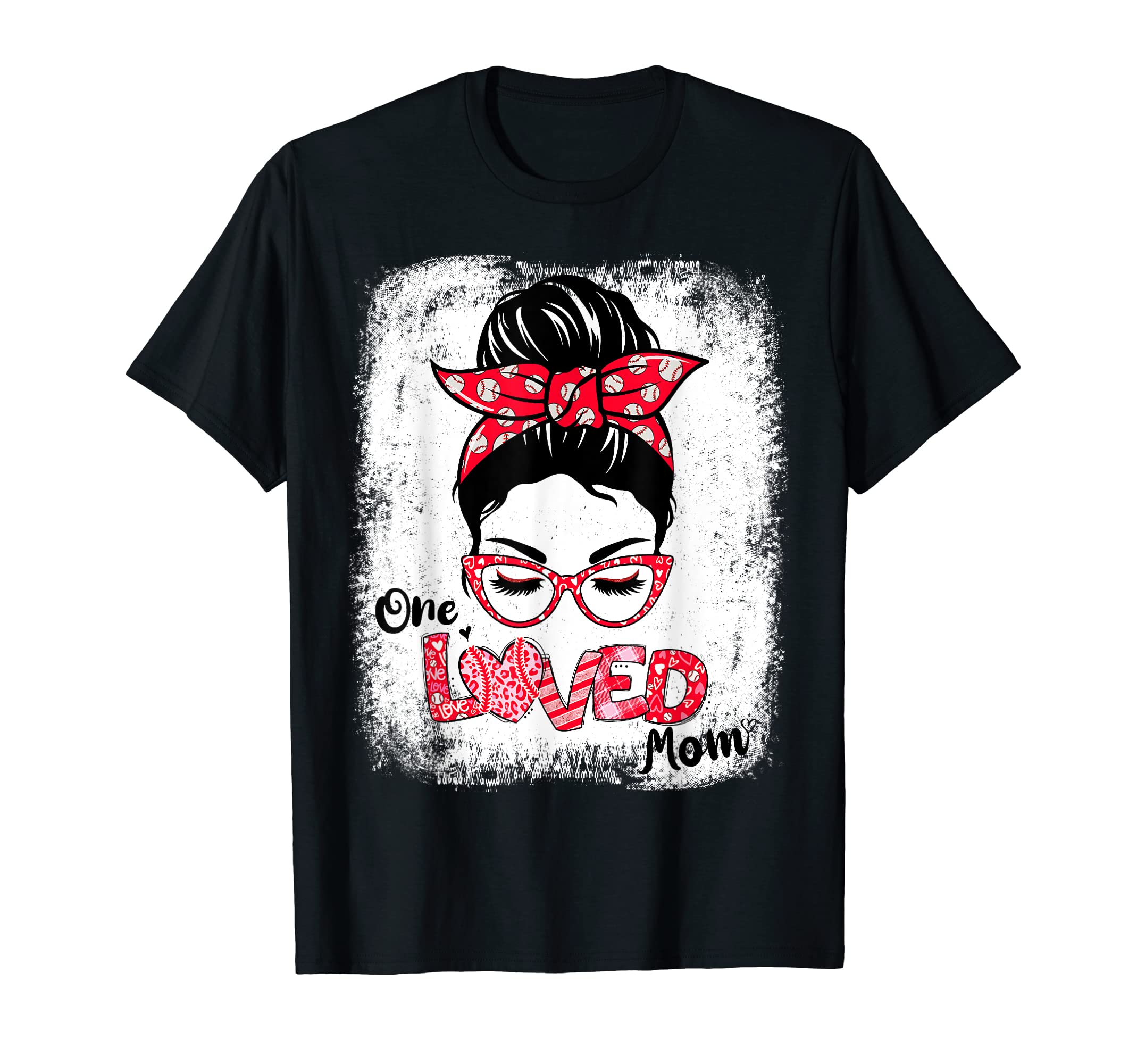 Baseball Mom Valentines Day 2022 One T-Shirt - Custom Art Print Men Women - T-Shirt, Sweatshirt, Hoodie