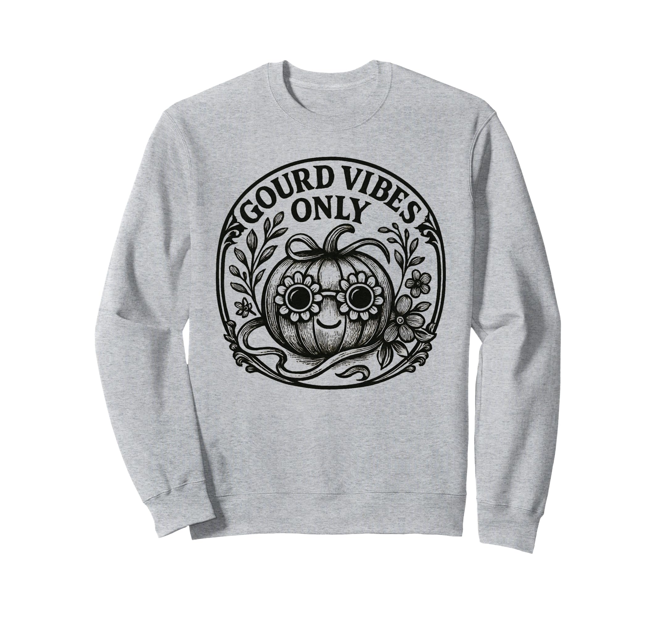 Halloween Boho Pumpkin Pun Funny Sweatshirt - Graphic Print for Adults - T-Shirt, Sweatshirt, Hoodie