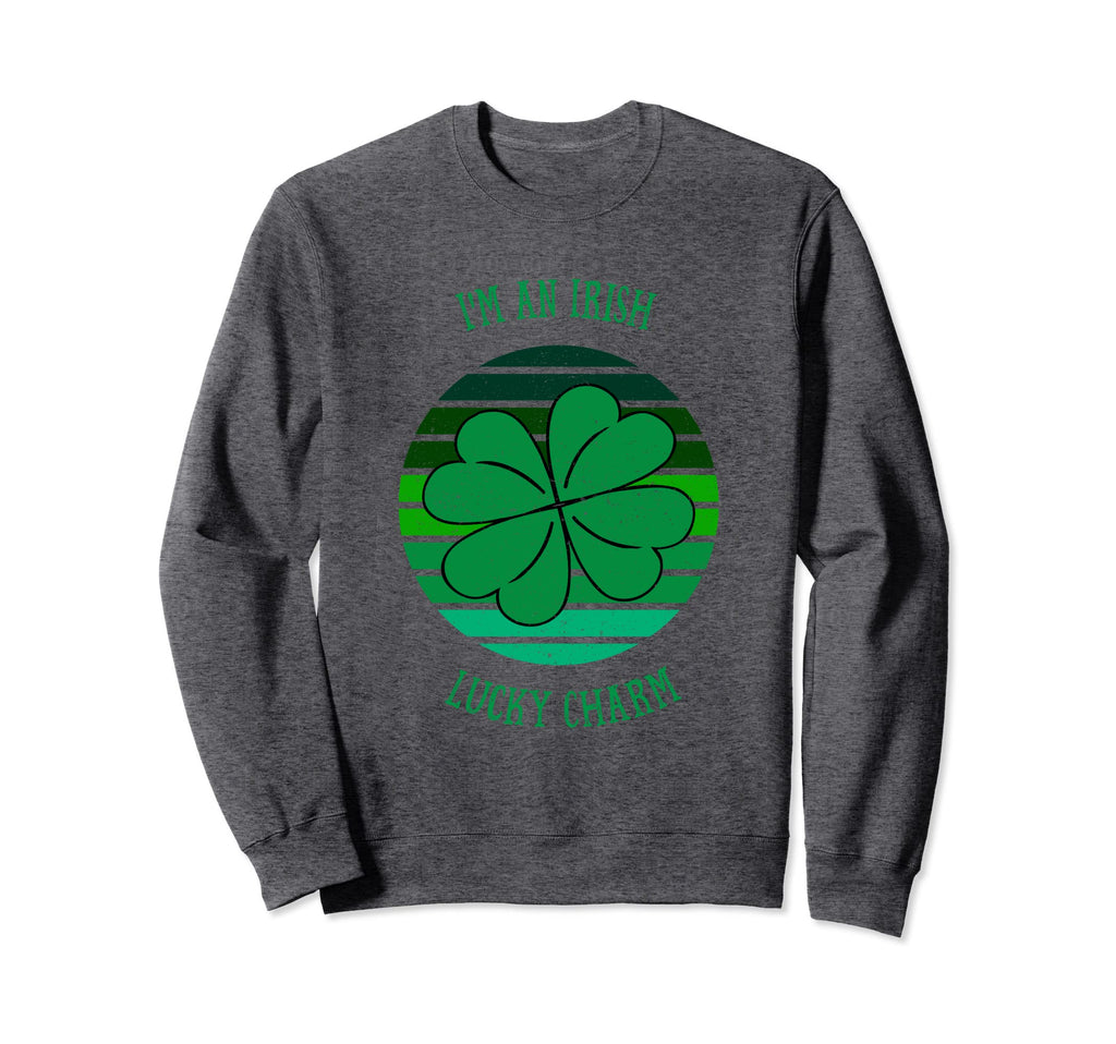 St Patricks Day Distressed Irish Sweatshirt - Minimalist Print Men Women - T-Shirt, Sweatshirt, Hoodie