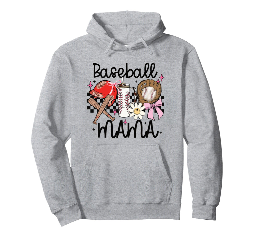 Baseball Mama Leopard Helmet Bat Glove Hoodie - Custom Art Print Men Women - T-Shirt, Sweatshirt, Hoodie