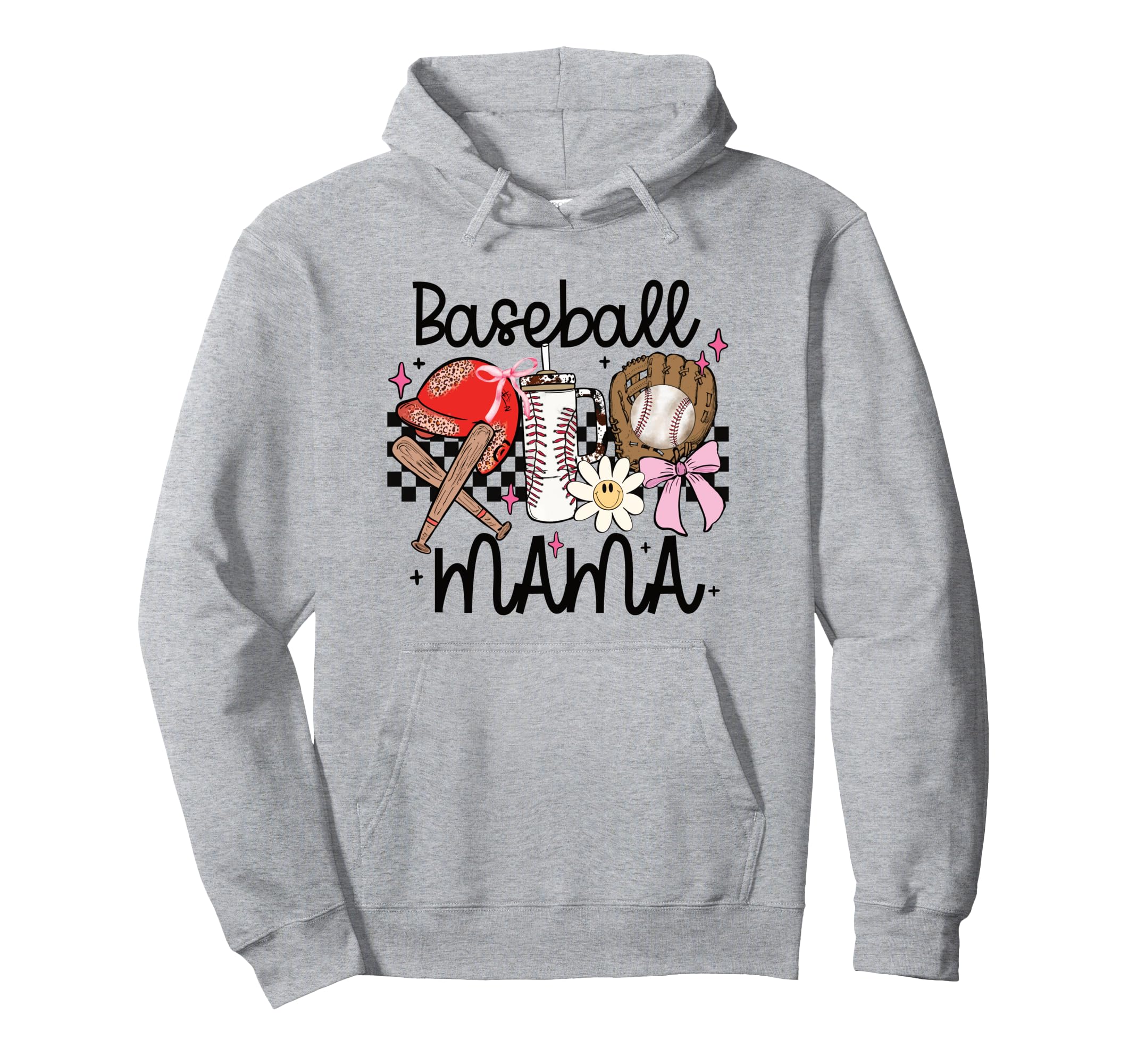Baseball Mama Leopard Helmet Bat Glove Hoodie - Custom Art Print Men Women - T-Shirt, Sweatshirt, Hoodie