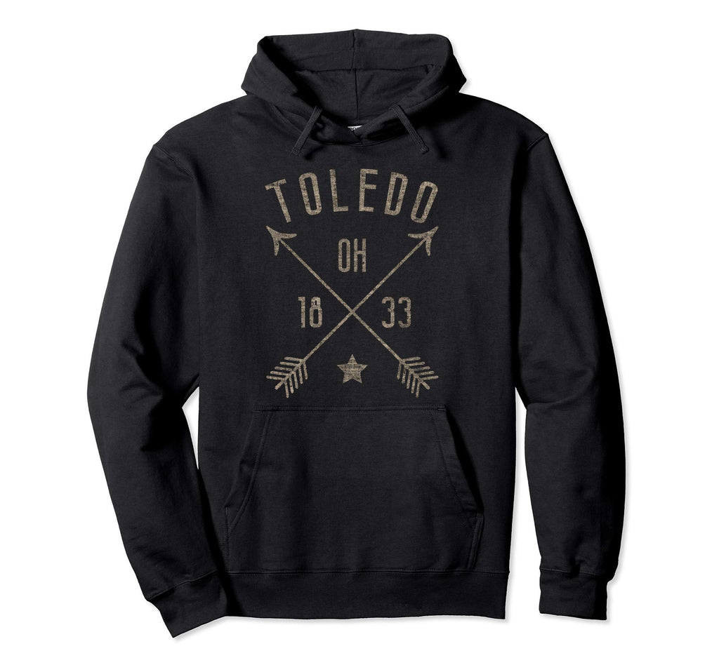 Toledo Ohio Distressed Boho Home City Hoodie - Trendy Graphic Men Women - T-Shirt, Sweatshirt, Hoodie