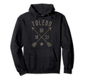 Toledo Ohio Distressed Boho Home City Hoodie - Trendy Graphic Men Women - T-Shirt, Sweatshirt, Hoodie