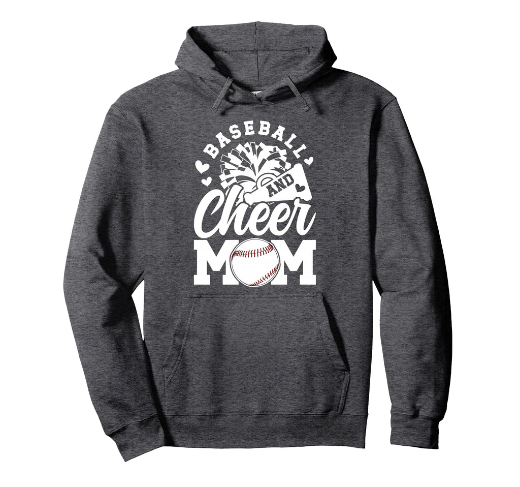 Baseball And Cheer Mom Cheerleading And Hoodie - Graphic Print Men Women - T-Shirt, Sweatshirt, Hoodie