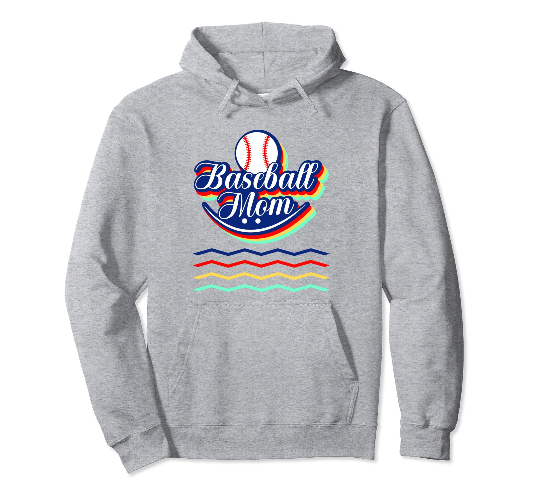 Sports Mom Baseball Theme Floral Hoodie - Casual Everyday Wear for Adults - T-Shirt, Sweatshirt, Hoodie