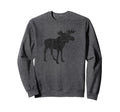Moose Distressed Moose Sweatshirt - Streetwear Style Unisex - T-Shirt, Sweatshirt, Hoodie