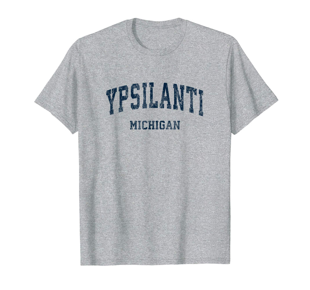 Ypsilanti Michigan Mi Varsity Sports T-Shirt - Custom Art Print for Adults - T-Shirt, Sweatshirt, Hoodie