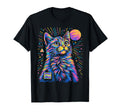 Psychedelic Cat Trippy Vaporwave Y2K T-Shirt - Fun Novelty Design Unisex - T-Shirt, Sweatshirt, Hoodie