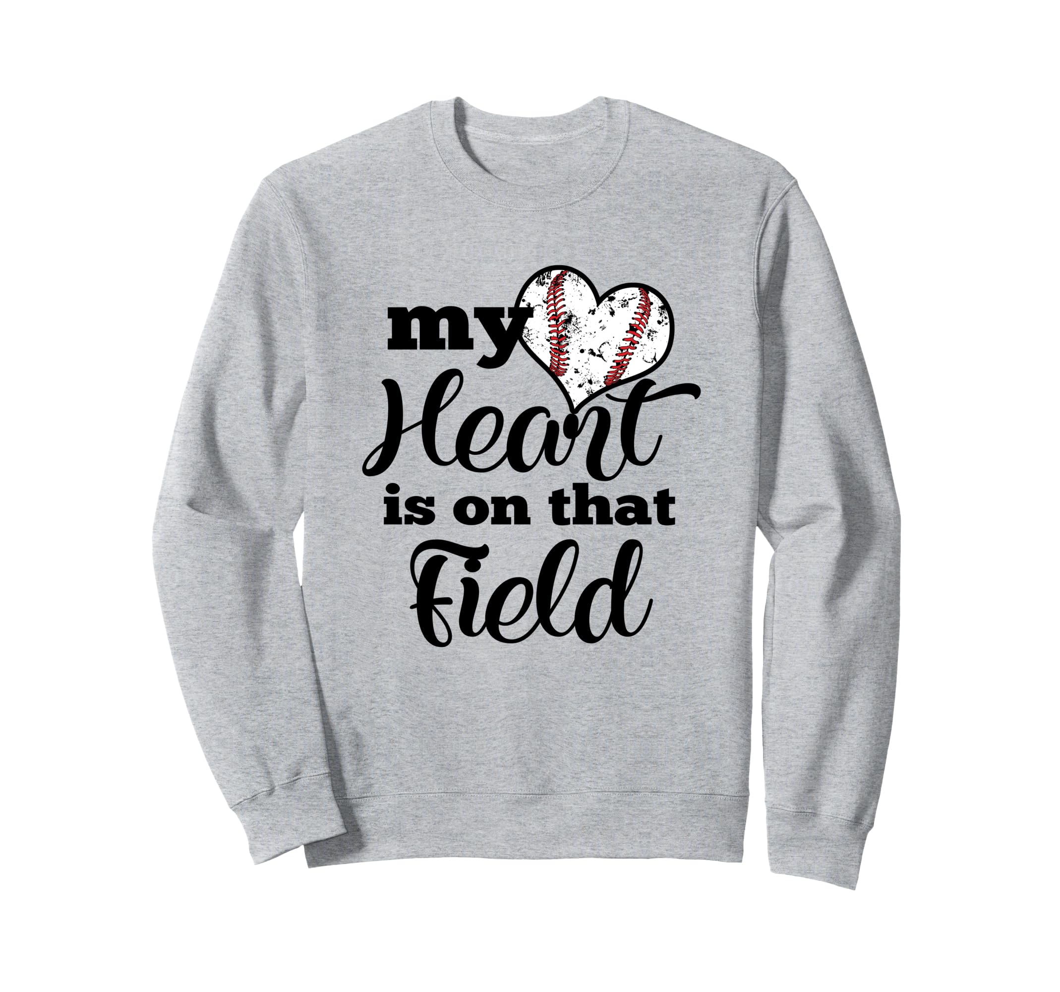 Baseball Parent Mom Dad My Heart Sweatshirt - Streetwear Style Men Women - T-Shirt, Sweatshirt, Hoodie