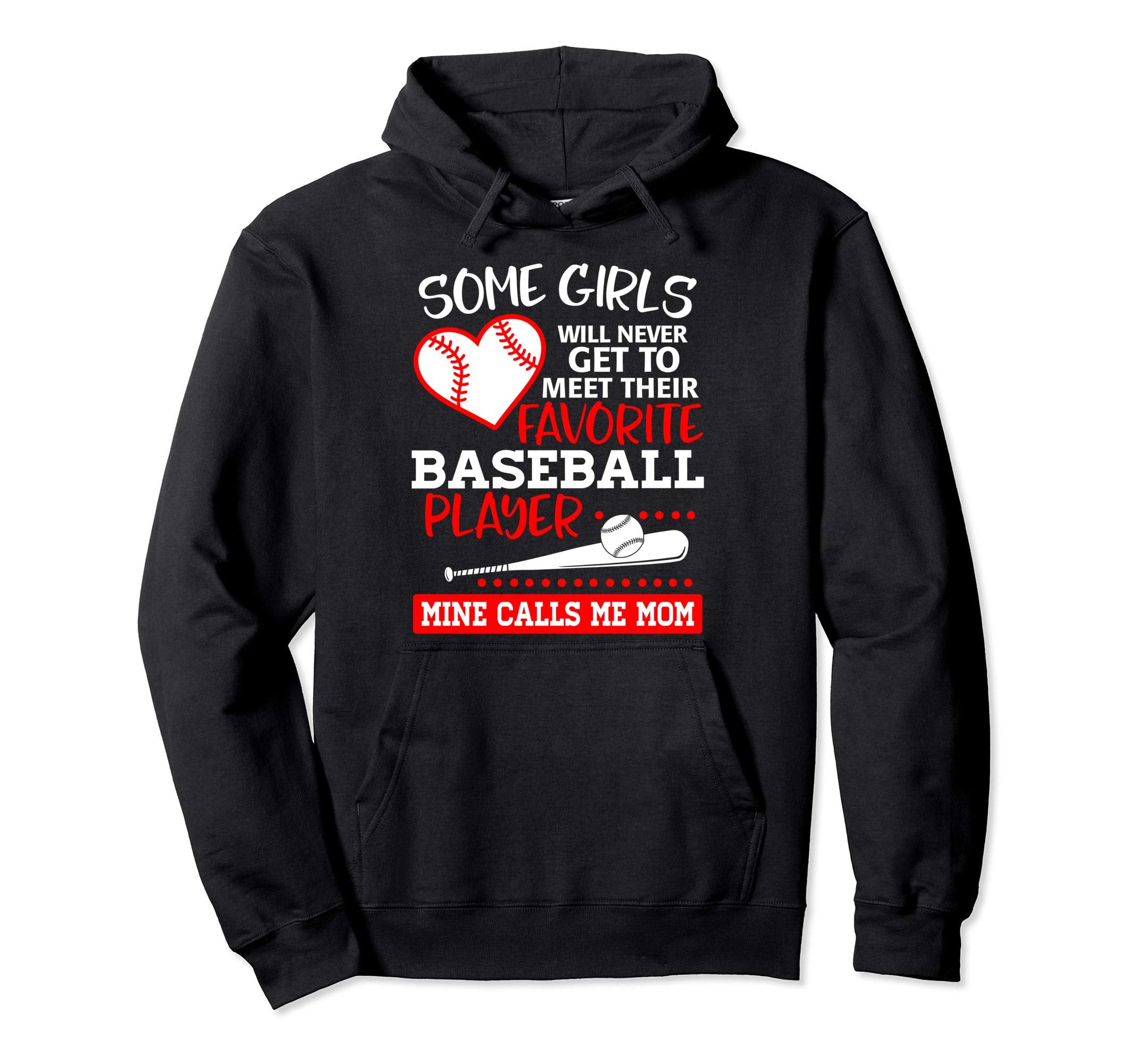 My Favorite Baseball Player Calls Me Mom Hoodie - Custom Art Print Unisex - T-Shirt, Sweatshirt, Hoodie