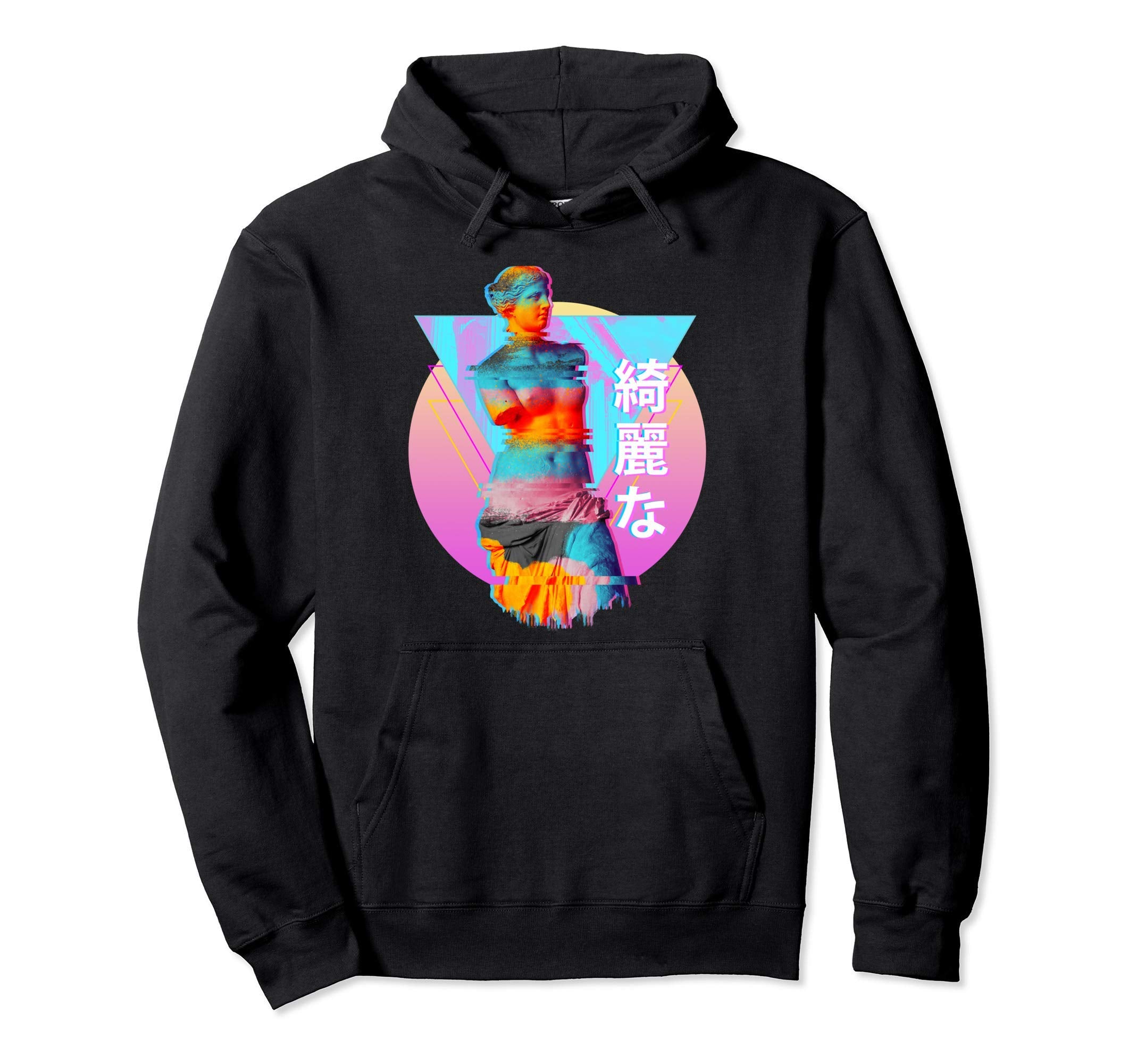 Venus Statue Glitch Art Vaporwave 80S Hoodie - Trendy Graphic for Adults - T-Shirt, Sweatshirt, Hoodie