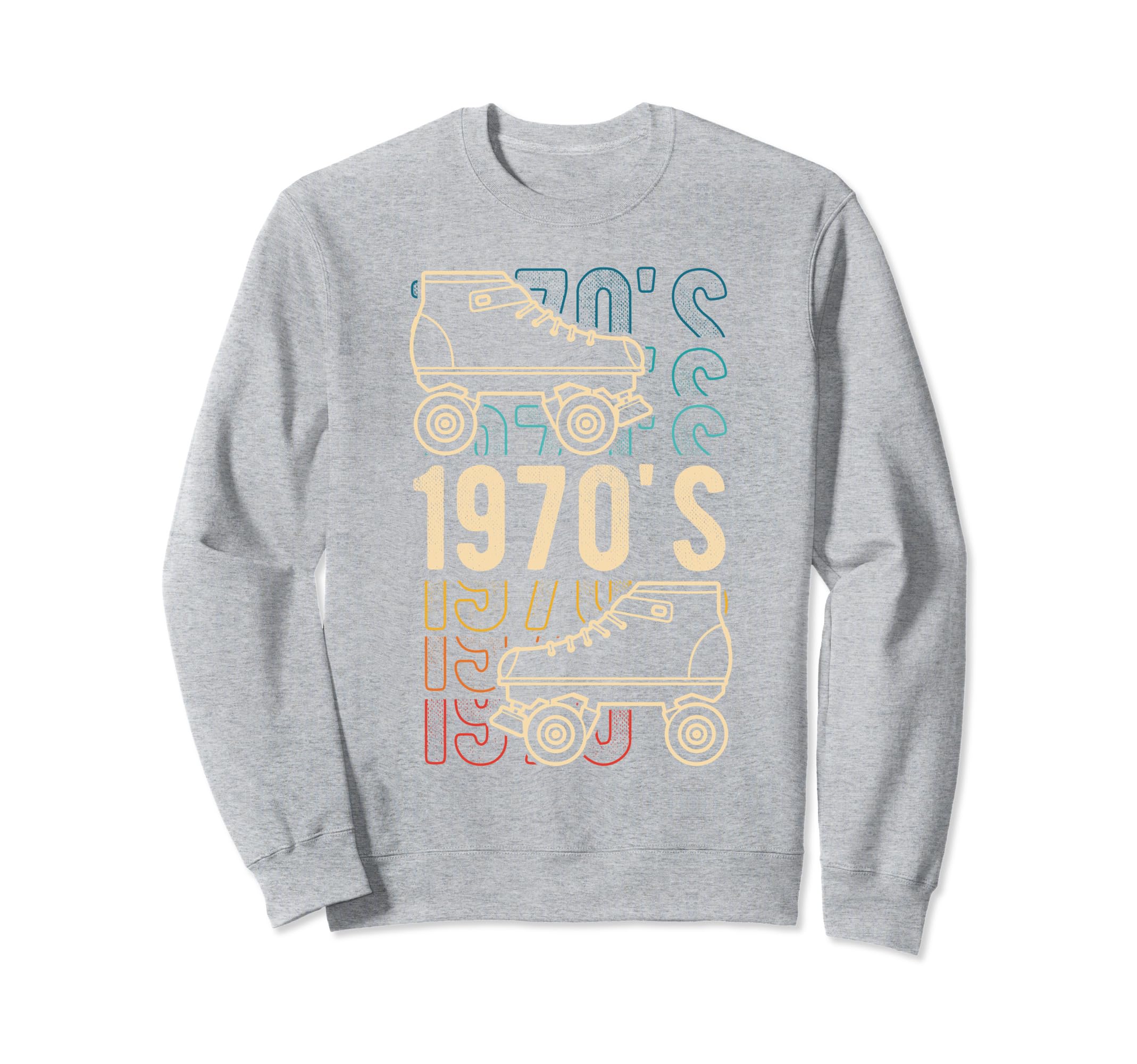 1970S Roller Skates Skating Sweatshirt - Custom Art Print Men Women - T-Shirt, Sweatshirt, Hoodie