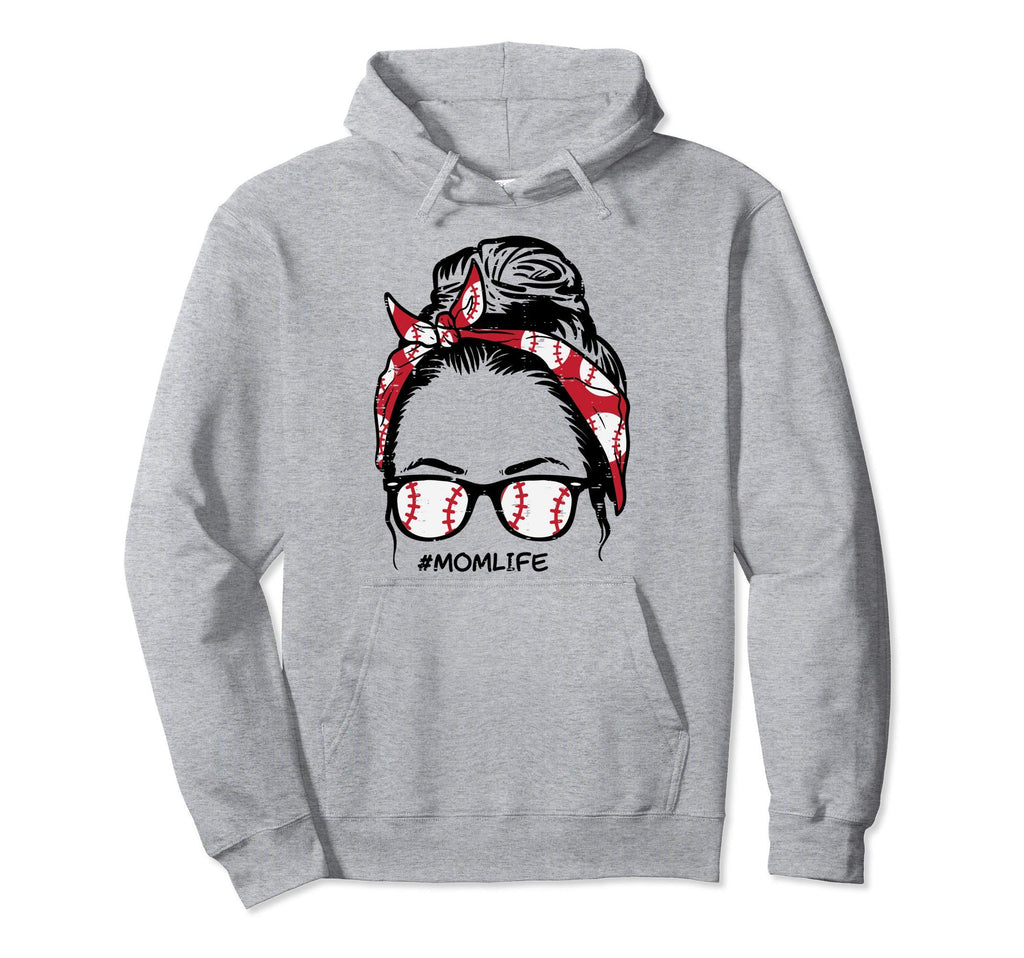 Baseball Bandana Sunglasses Mom Life Hoodie - Unique Graphic Unisex - T-Shirt, Sweatshirt, Hoodie